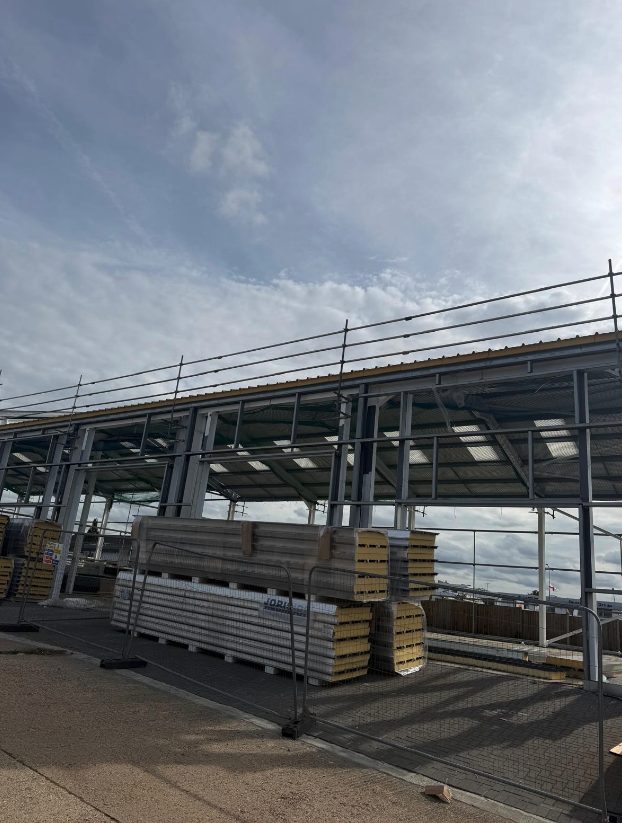 Insulated panels delivered to site