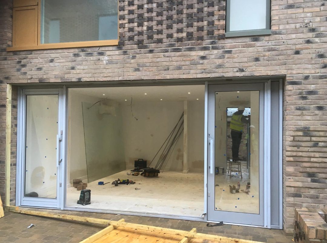 Finished unit frontage